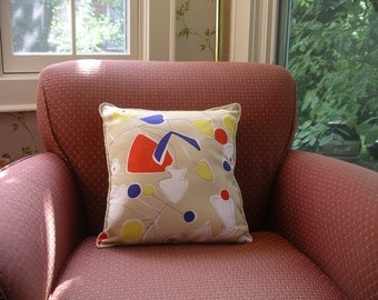 Retro Look Reversible Pillow