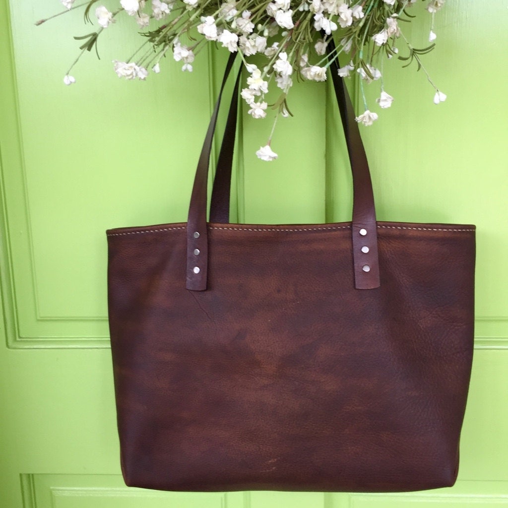 Small Soft Leather Handbag Custom Made Handbag Leather Tote