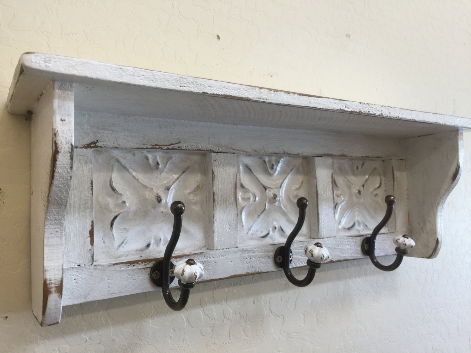 French country wall shelf primitive wall shelf by LynxCreekDesigns