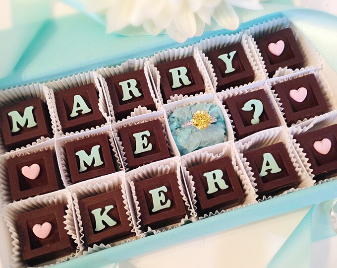 Marry Me Chocolates and Ring - Unique Marriage Proposal