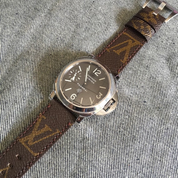 Items similar to Handmade LV Watch Strap with buckle made from authentic Louis Vuitton bag. on Etsy