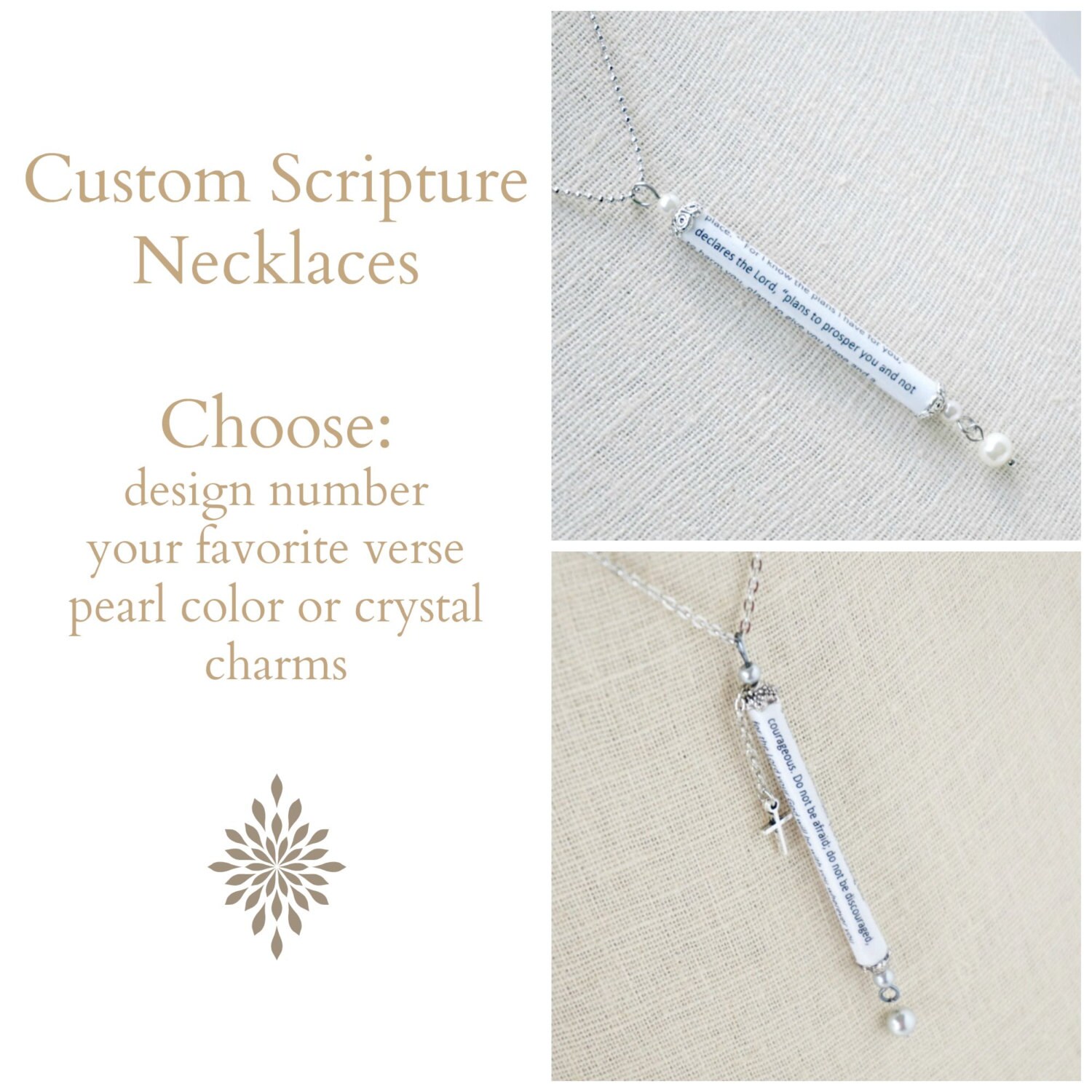 Scripture Necklace Your Favorite Bible Verse Customized