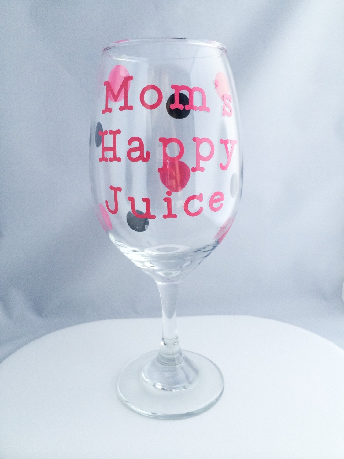 Moms Happy Juice Wine Glass Personalized Ts Ts For 