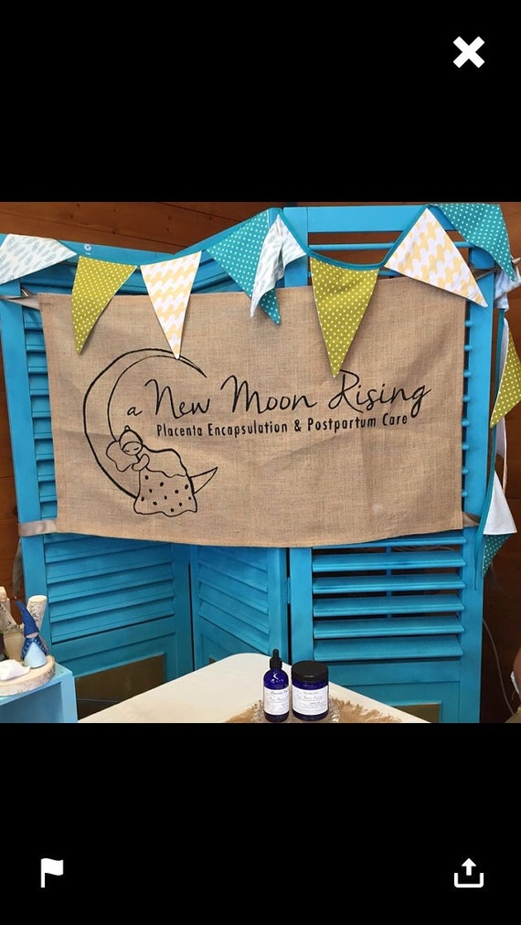 Custom craft show business banner business banner burlap