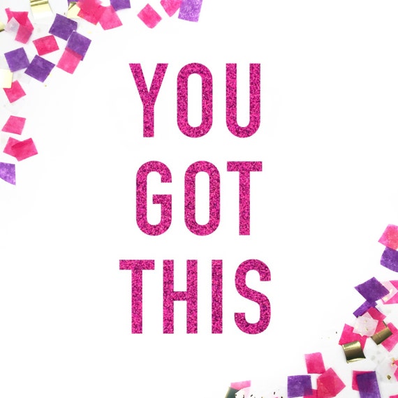 Items Similar To You Got This Glitter Banner - You Got This Sparkle 