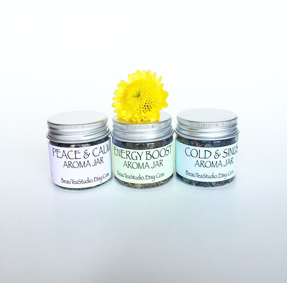 Organic Aromatherapy Aroma Jar Essential Oils / Herbal