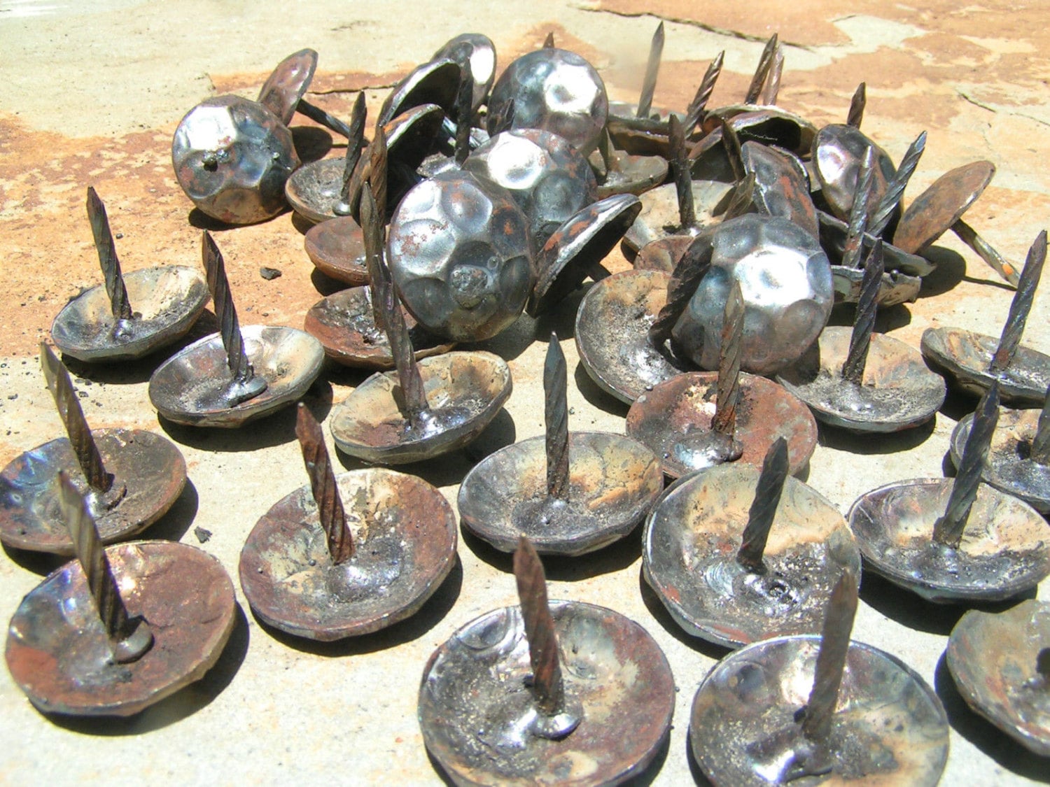 50 Iron Hammered Clavos Decorative Nail Heads Door Furniture