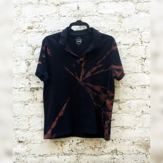 black shirt tie dye bleach