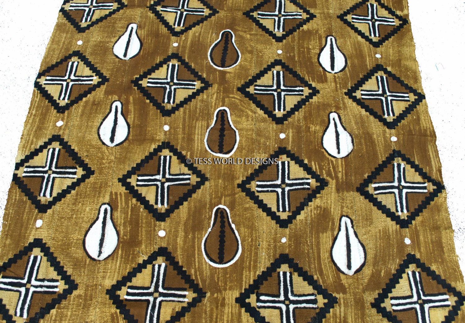 African Mud Cloth fabric/ Hand woven Mudcloth by TessWorldDesigns