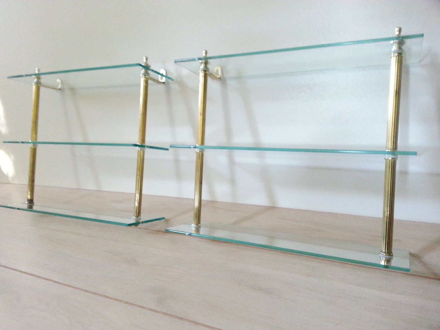 Mid Century Glass Wall Shelves Haute Juice