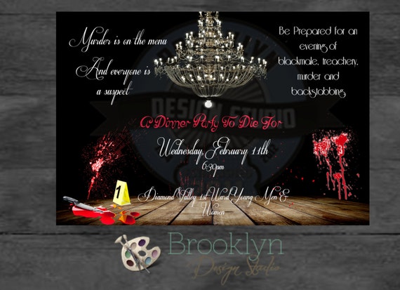 Murder Mystery Party Invitation Wording 8