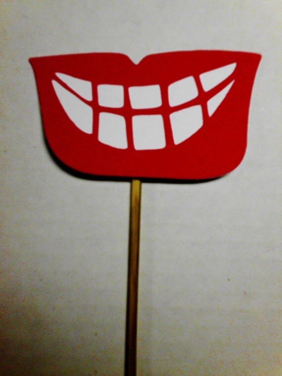 Mouth Teeth Photo Booth Props Photobooth Props by CoriandoliLane