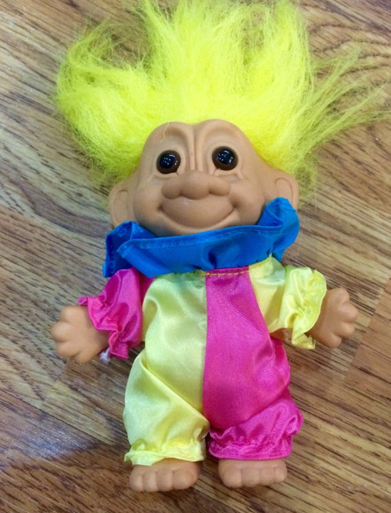 Vintage Authentic Russ Clown Troll Doll by TenersCloset on Etsy