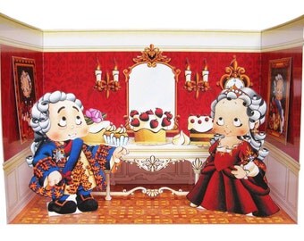 Paper Doll Diorama Flavours of the Court