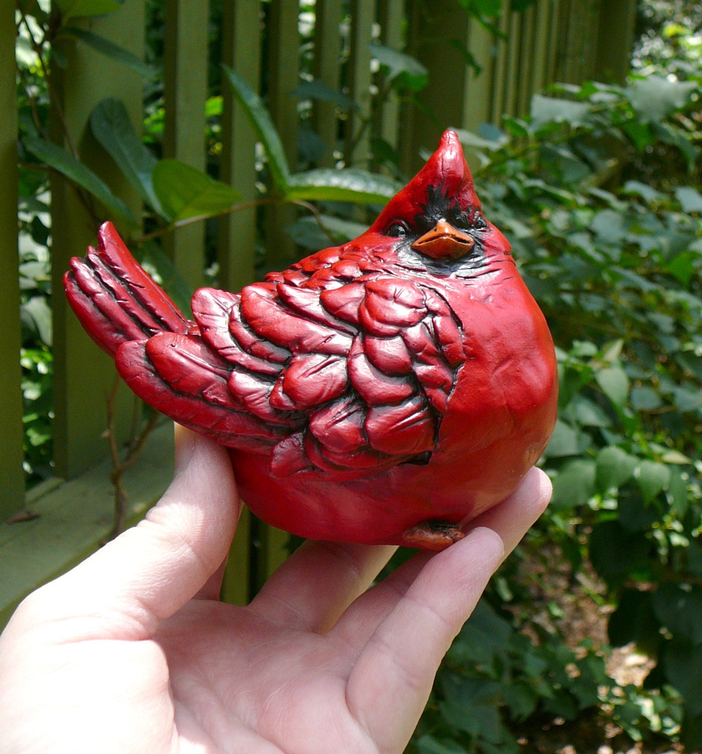 garden cardinal statue