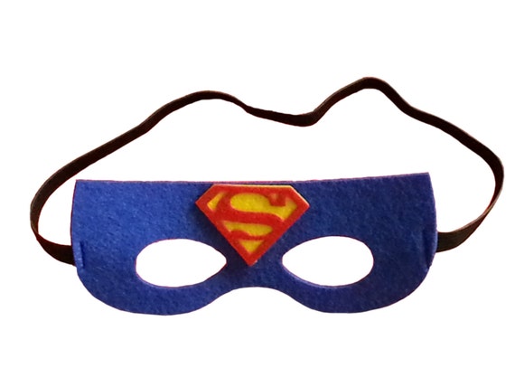 Superman Superhero Mask Felt Masks With By Moderncelebrations