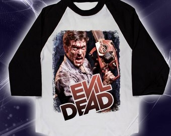 evil dead baseball shirt