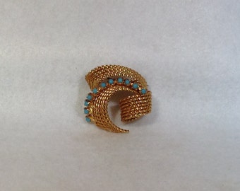 Vintage Turquoise Brooch