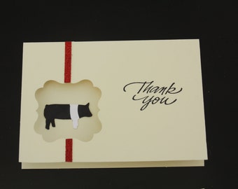 Show Pig Thank you cards 4 pack
