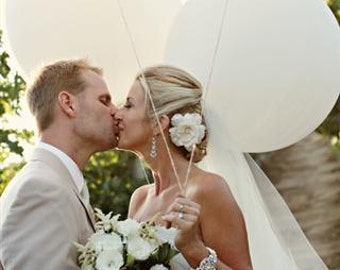 Round Giant Balloon 36 Inch - 3 Pack - Pick Your Colour - Wedding & Event Supplies - Photo Prop