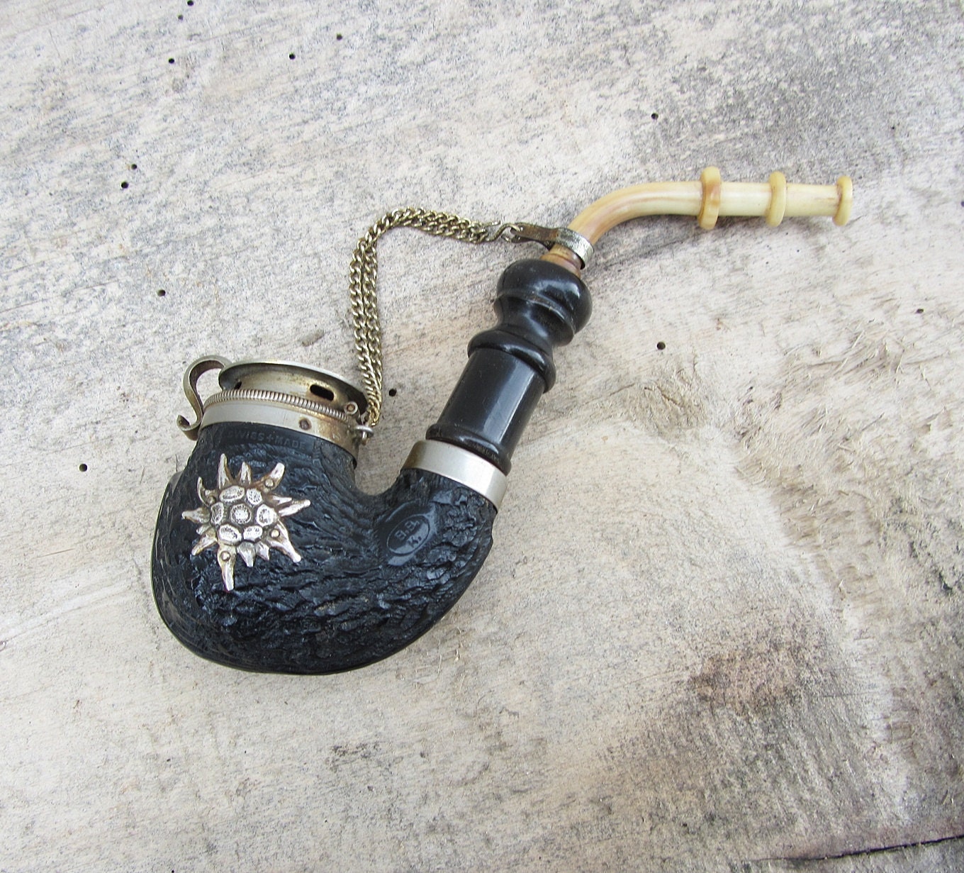 Vintage Swiss Made PipeBBK Old briar pippe Tobacco pipe