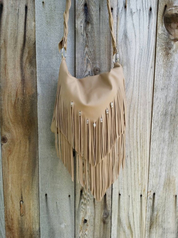 Leather Fringe Handbag / Leather Fringe Western Handbag