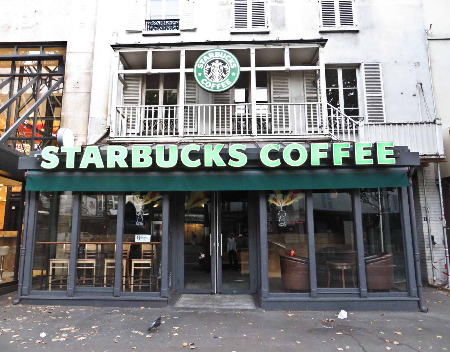 Starbucks in Paris France 5x7 Photograph by IndyPhotoGirl on Etsy