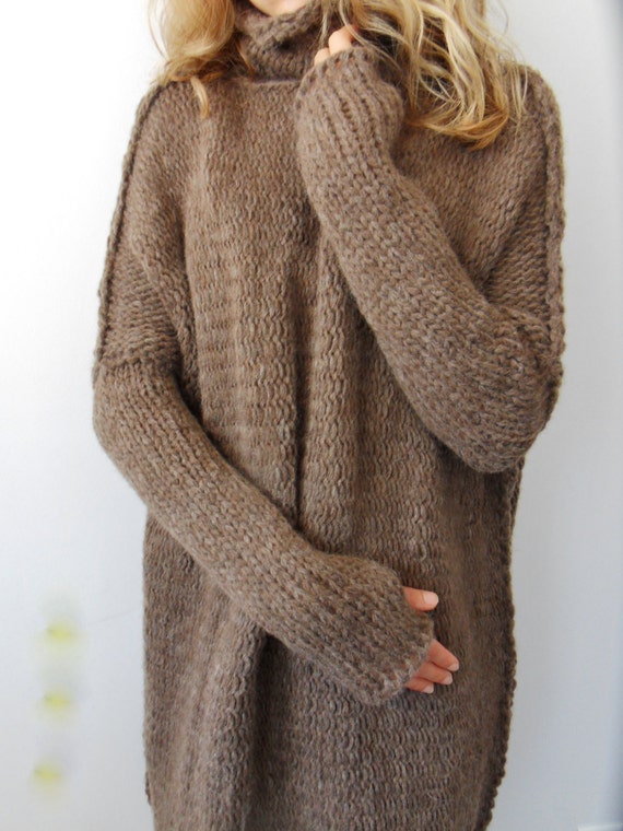 Oversized Chunky knit sweater. Slouchy / Bulky / Loose knit
