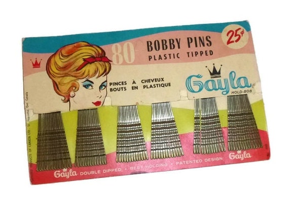 50s Vintage Bobby Pins Gayla Hold Bob Hair Pins Ephemera