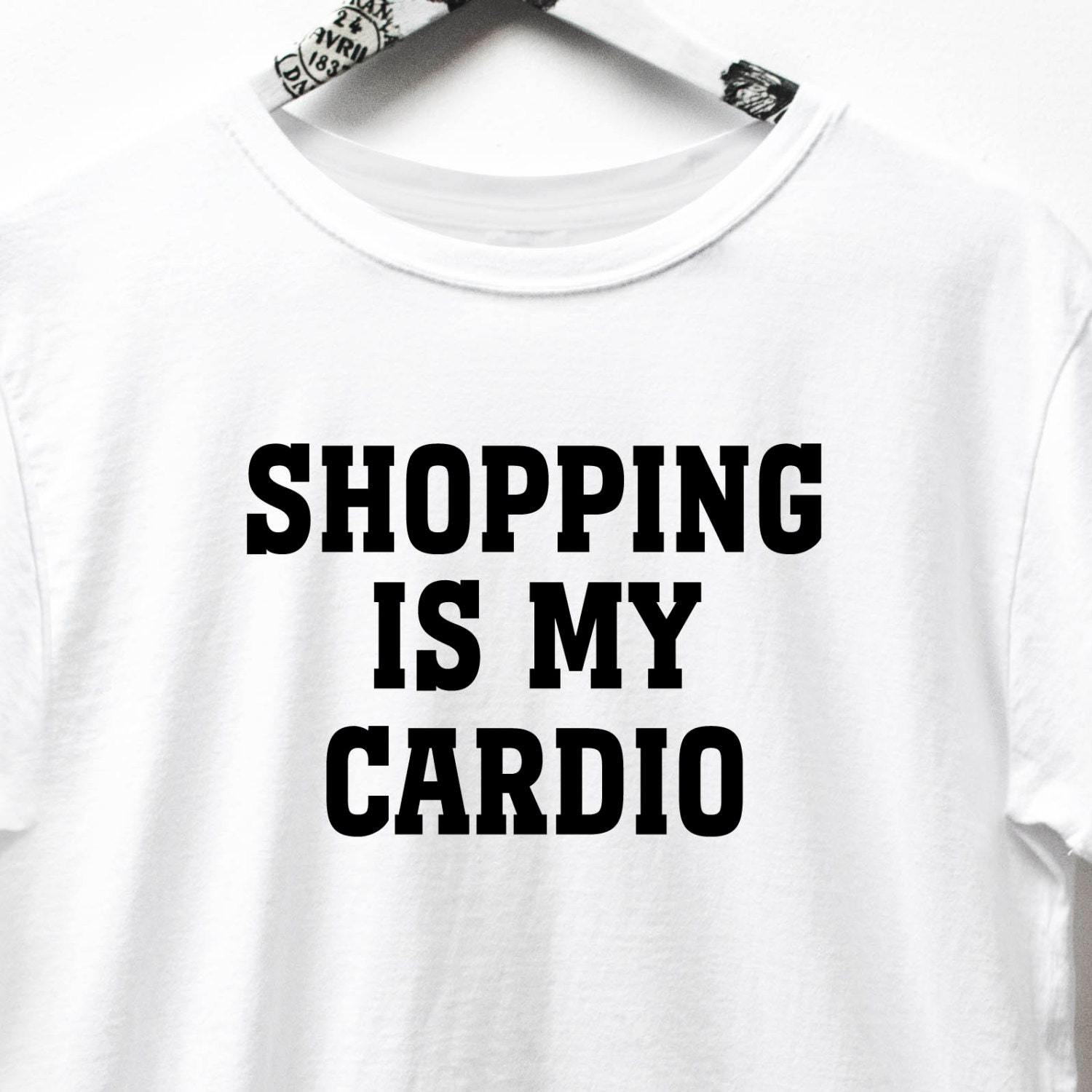 Shopping is my cardio shirt fashion shirt workout tank top