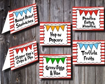 DR SEUSS Arrow Signs Printable Party Decoration by ChoosaRoo