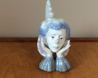 Meico Dream Clown - Paul Sebastian Clown Figurine - Porcelain Clown Head