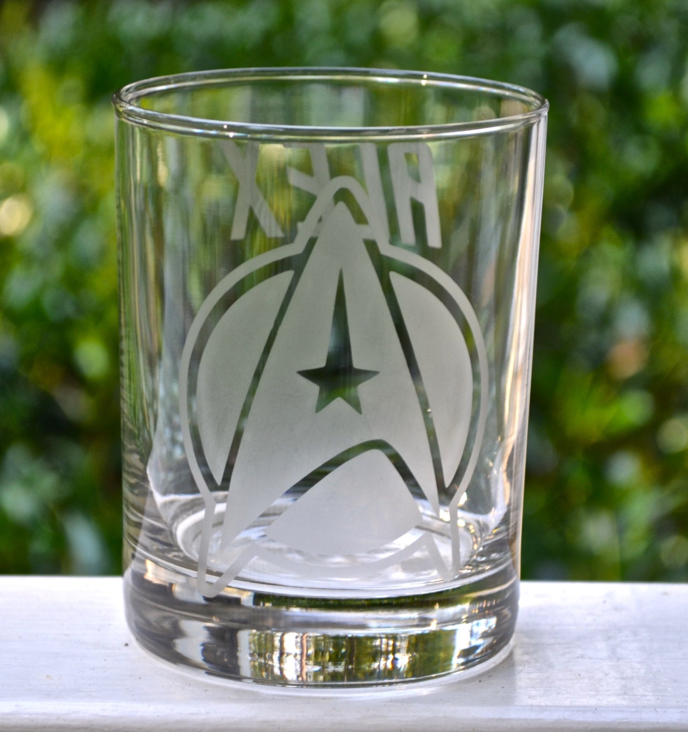 Star Trek Inspired Etched Glasses Next Generation Voyager