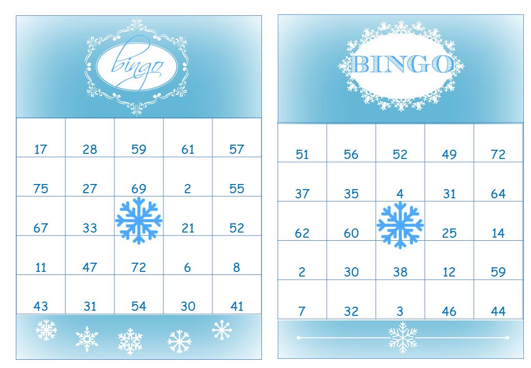 40 Printable Birthday Bingo Cards Prefilled with Numbers