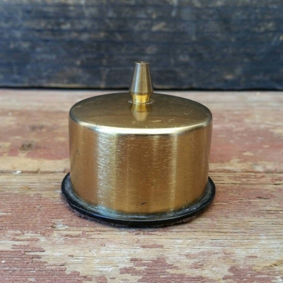 GoldToned Postage Stamp Holder Vintage Stamp Roll Holder