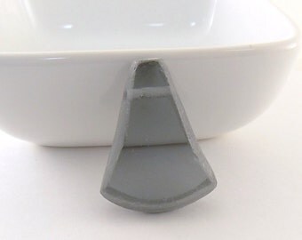 Gray Green Recycled Glass Pendant