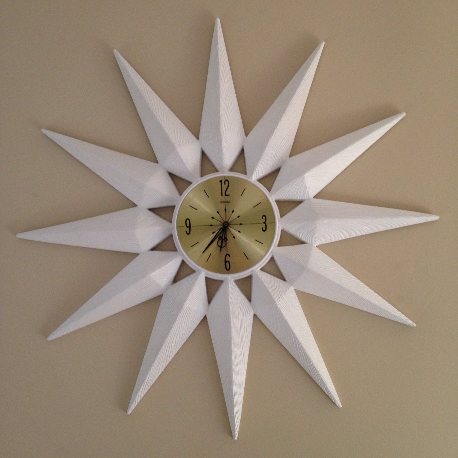 Reserved Large MCM Starburst Wall Clock