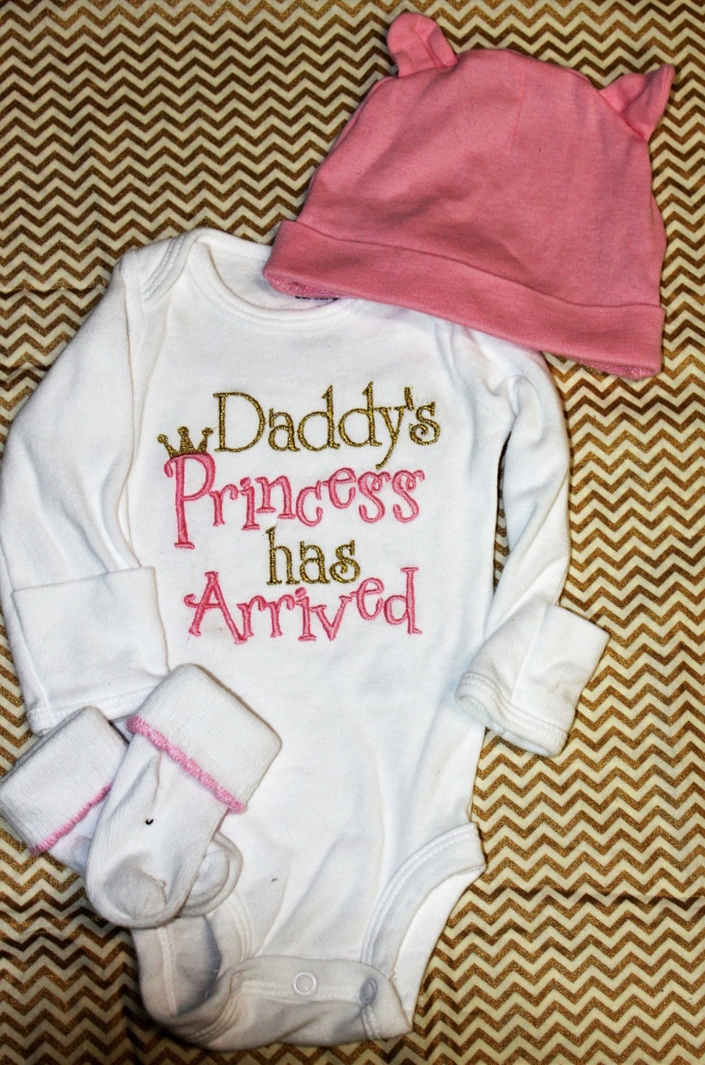 Baby Girl Clothes embroidered with Daddy's Princess has