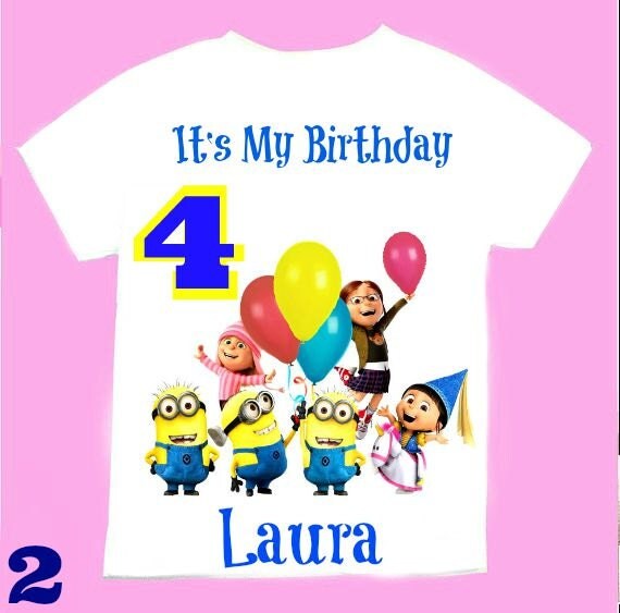 minions birthday t shirt