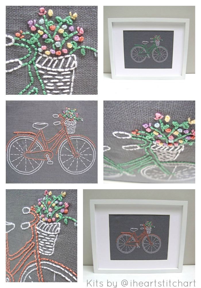 Bicycle Embroidery Kit