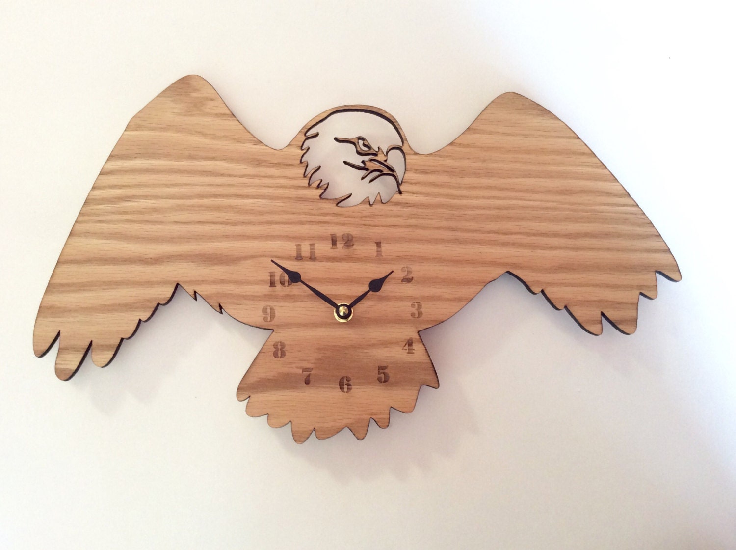 Eagle wall clock. wood wall clock wood clock wall clock