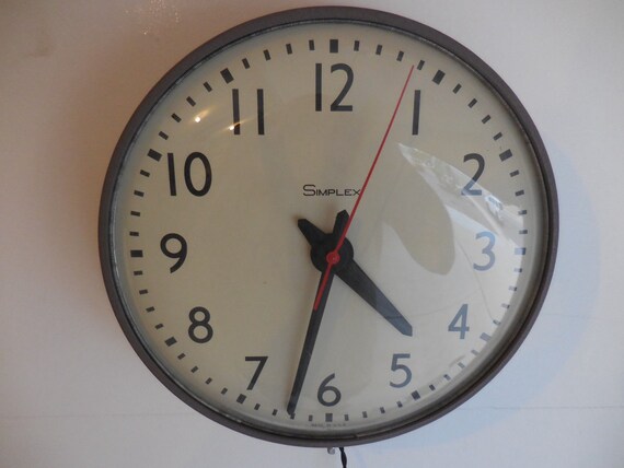 Vintage Simplex Wall Clock
