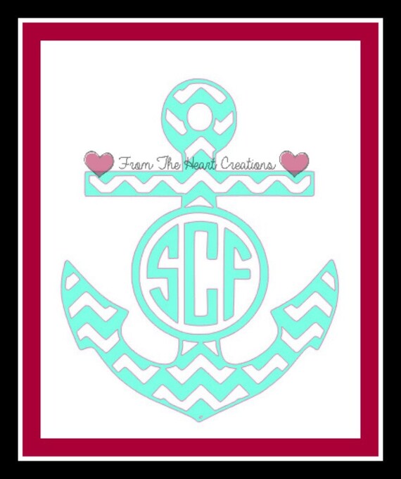 Download Items similar to Custom Anchor Monogram. SVG File. on Etsy