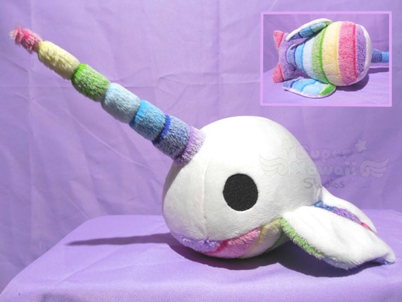 rainbow narwhal stuffed animal