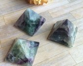 Fluorite pyramids