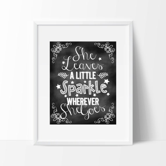 Chalkboard Nursery Print 8 x 10 Nursery Print