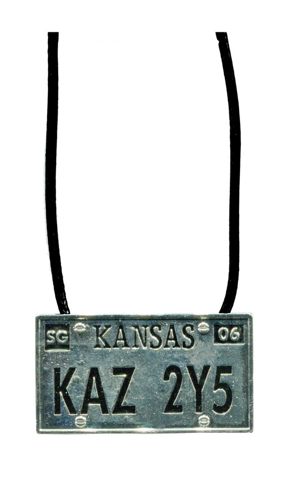 Supernatural Inspired Metallicar License Plate Necklace