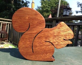 Mahogany Squirrel Cutout