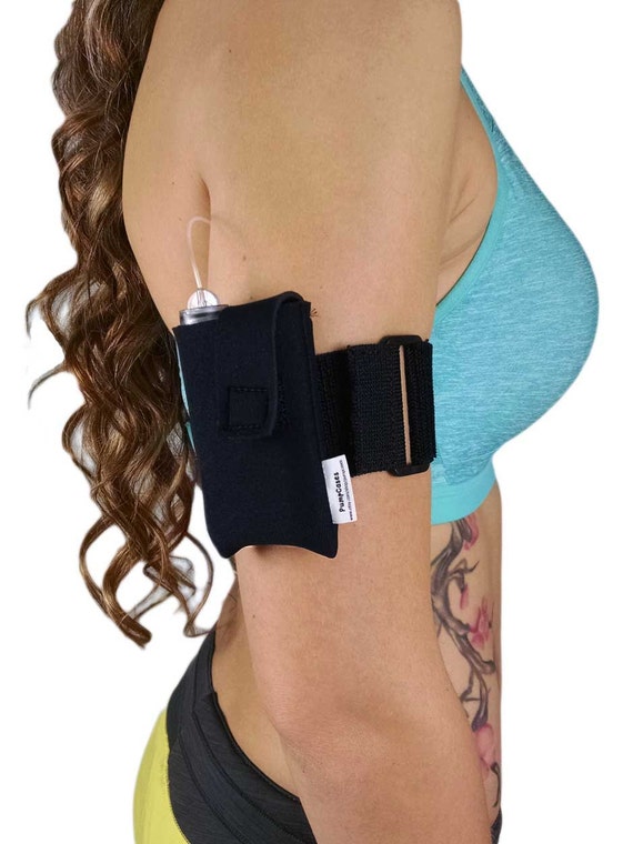 Athletic Neoprene Insulin Pump Case Pouch w/ Arm Belt by PumpCases