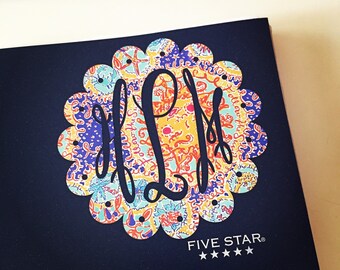 Scalloped Lilly Pulitzer Monogram Decal
